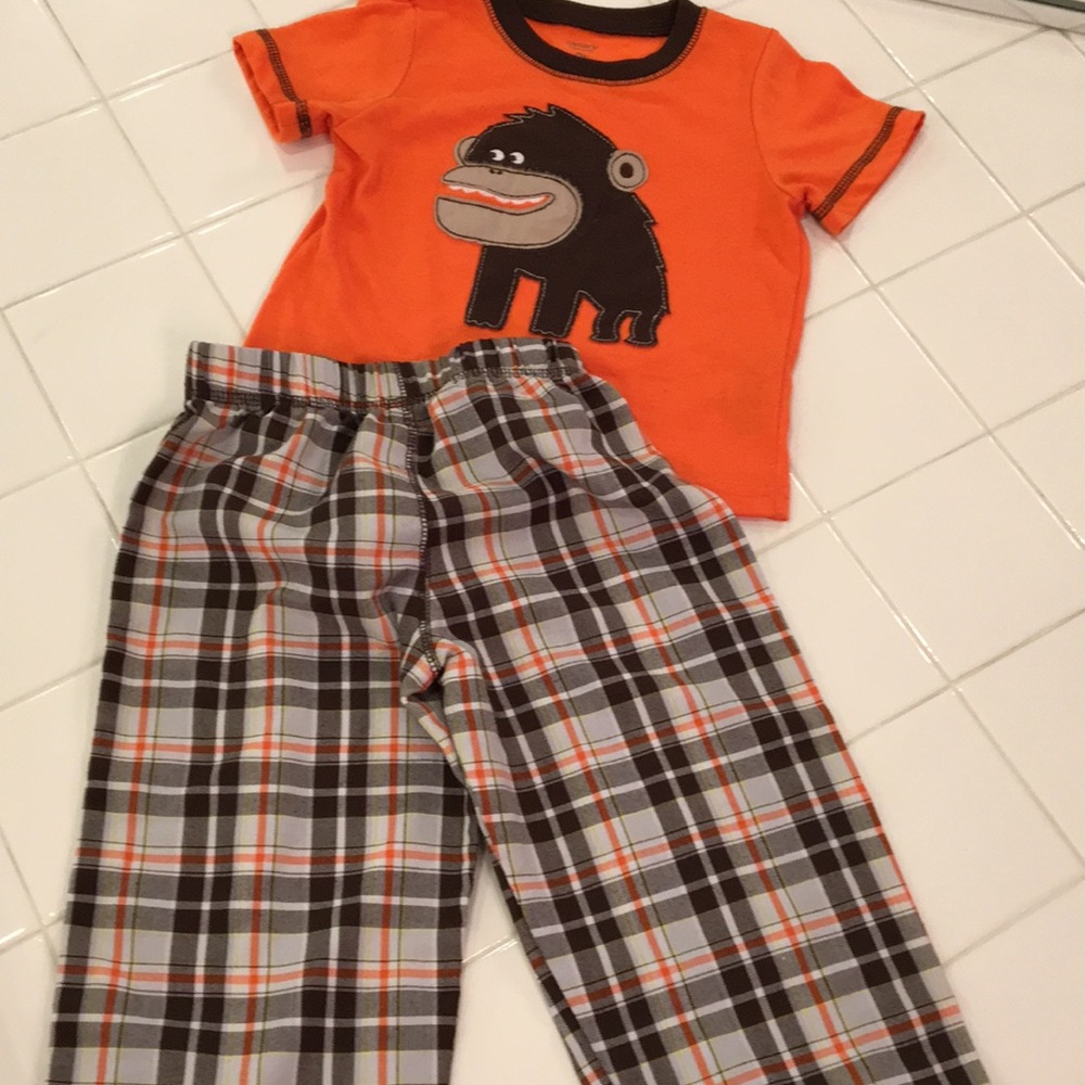 Cute gorilla toddler pajamas